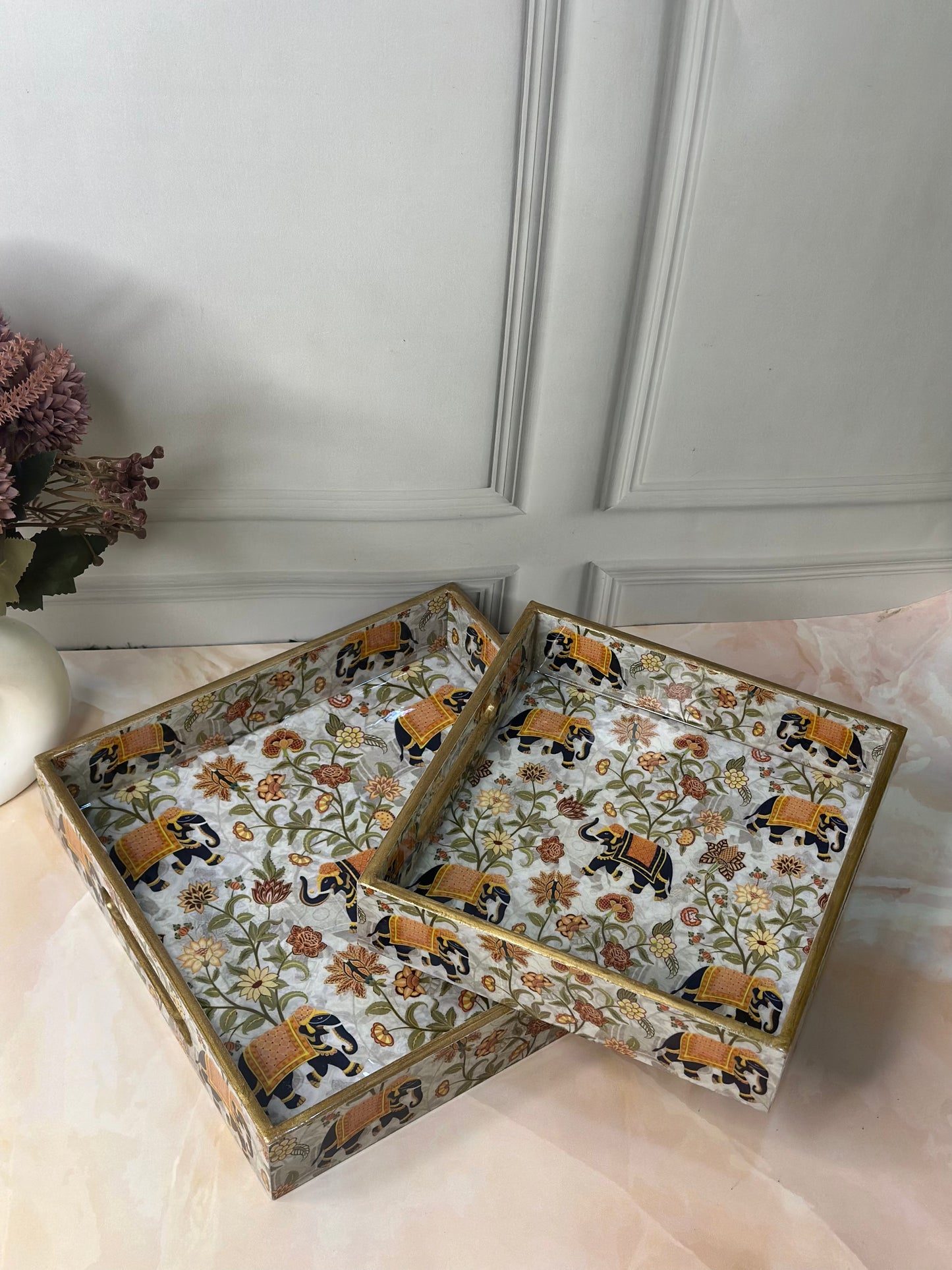 Square Tray Set of 2 - Style-2