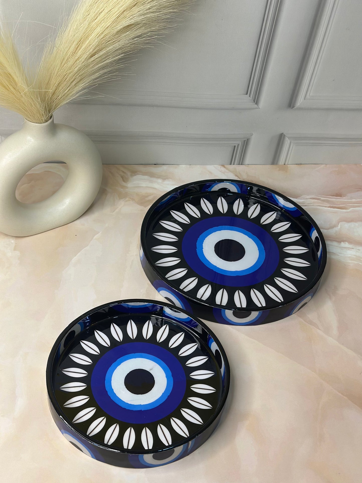 Round Serving Tray Set of 2