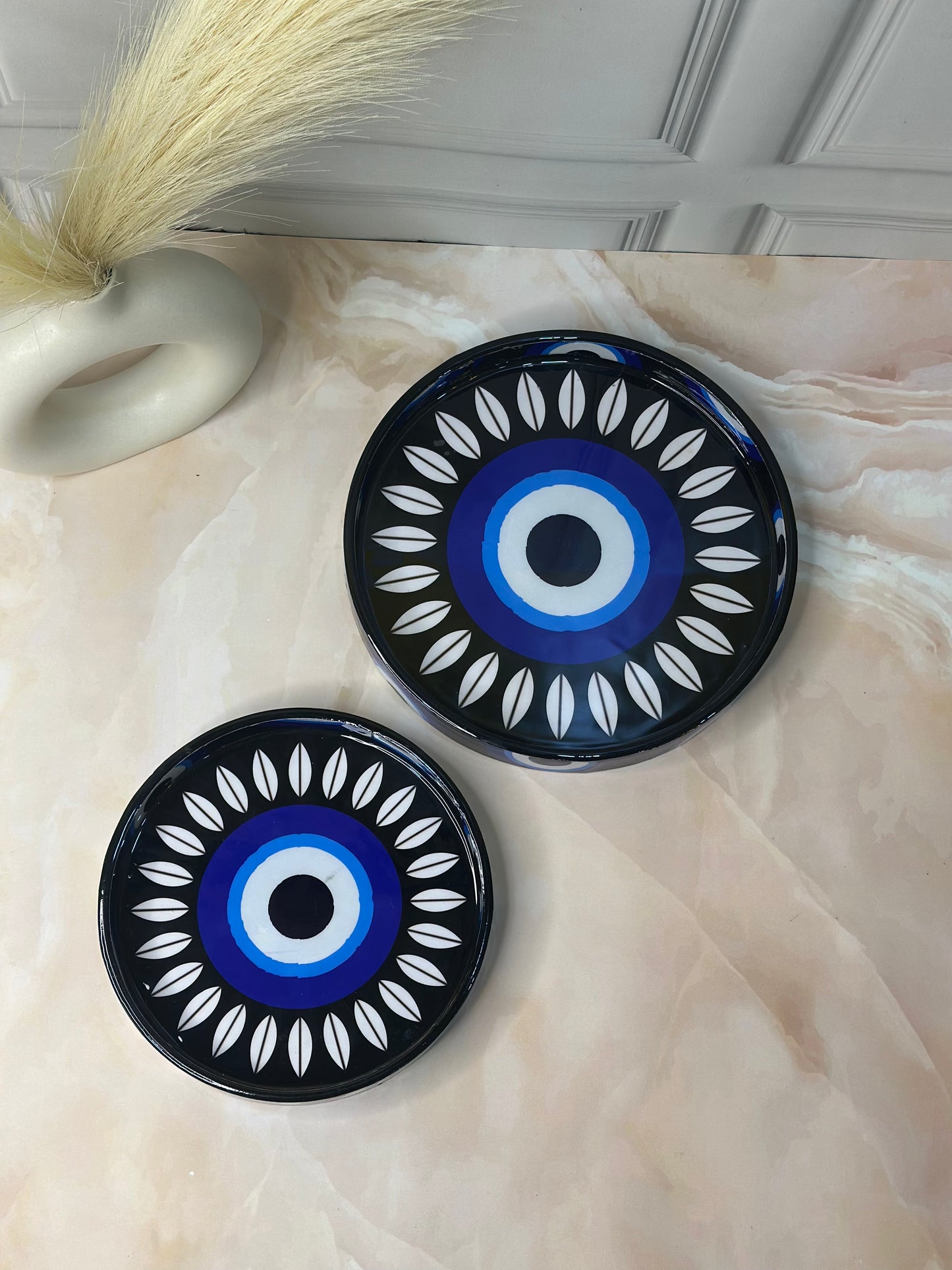 Round Serving Tray Set of 2