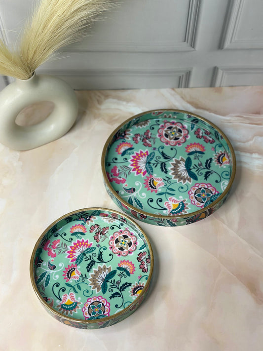 Round Serving Tray Set of 2- Style-3