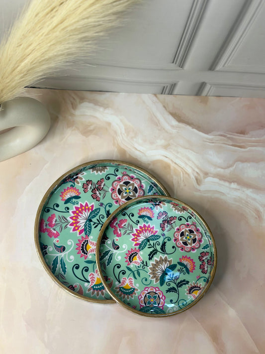 Round Serving Tray Set of 2- Style-3