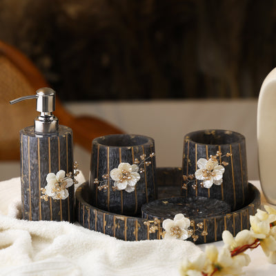 Resin Bathroom Set (Included 5 Items)