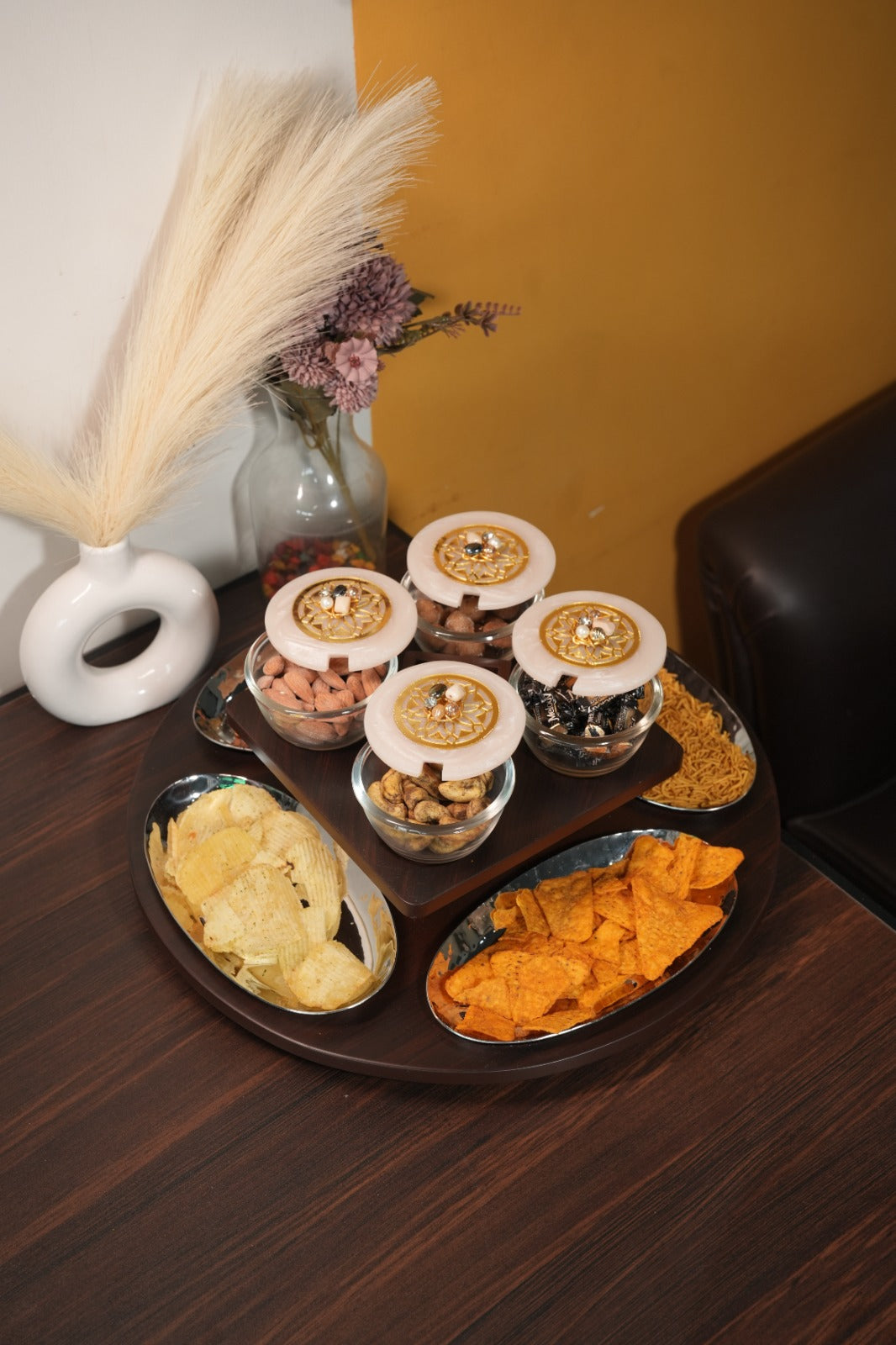 Revolving Oval Plate Platter