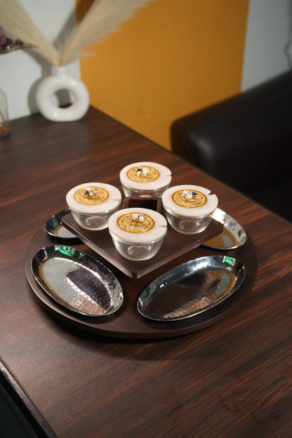 Revolving Oval Plate Platter