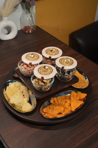 Revolving Oval Plate Platter