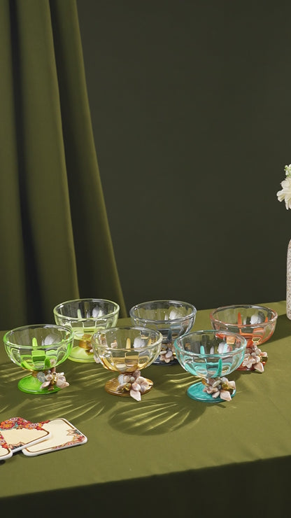 Premium Handcrafted Desert Cup Set (Set of 6)
