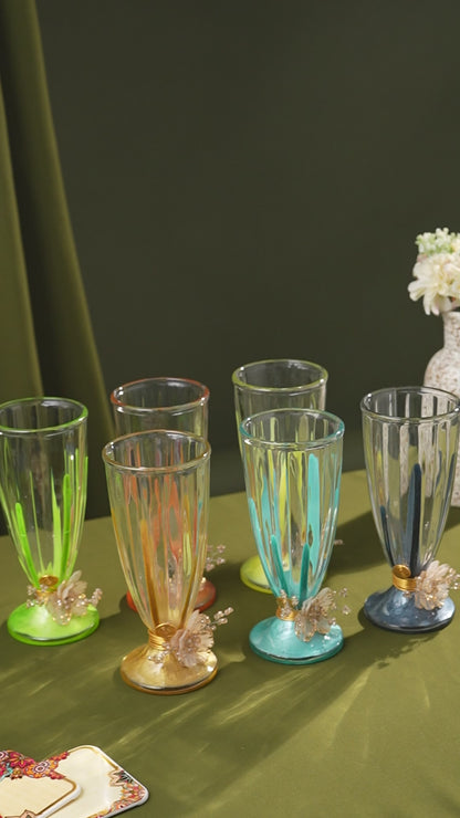 Handcrafted Designer Milkshake Glasses – Set of 6 (Premium Collection)