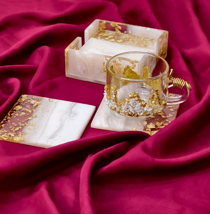 Resin Coasters With Holder
