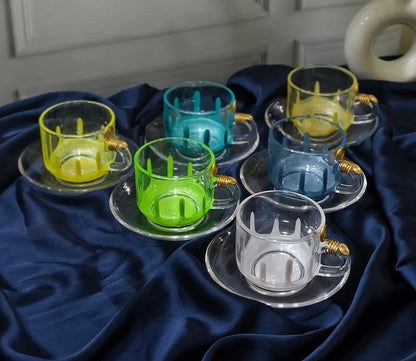 Resin-Designed Cup Set with Soccer Plate