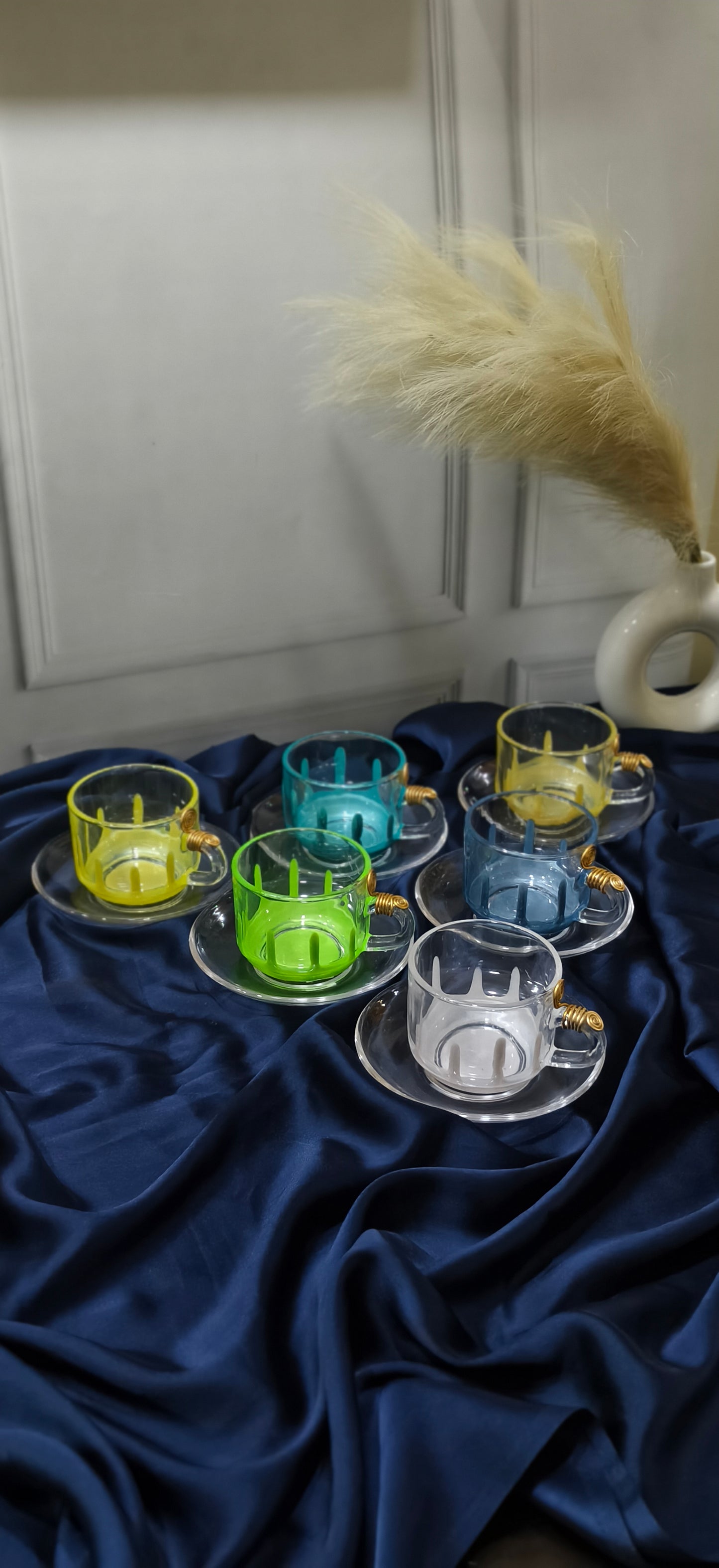 Cups sets With Resin Work