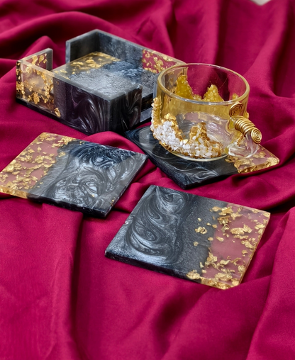 Resin Coasters with holder