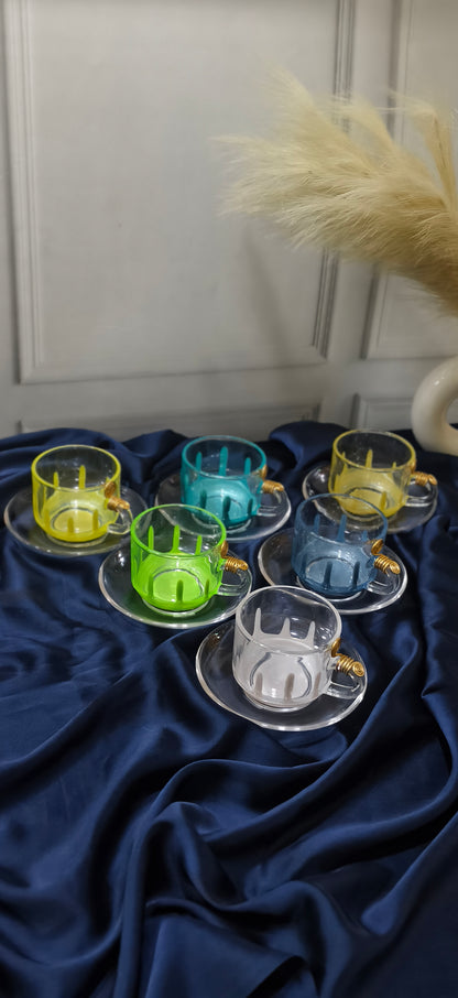 Cups sets With Resin Work