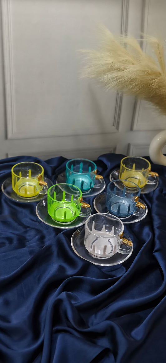 Cups sets With Resin Work