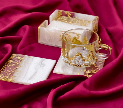 Resin Coasters With Holder