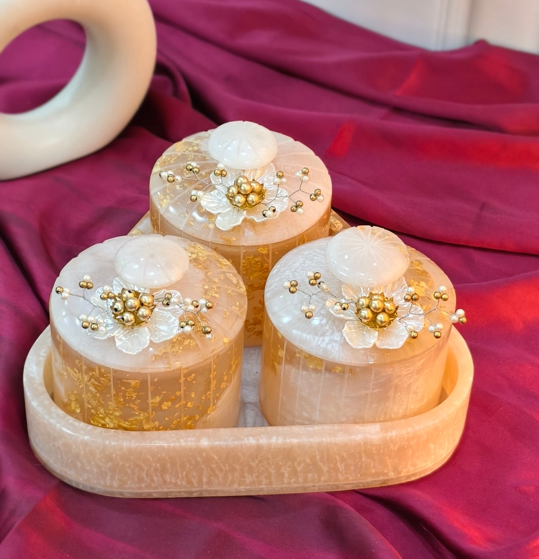 Jar Organiser - 3 Airtight Containers With Tray extra image