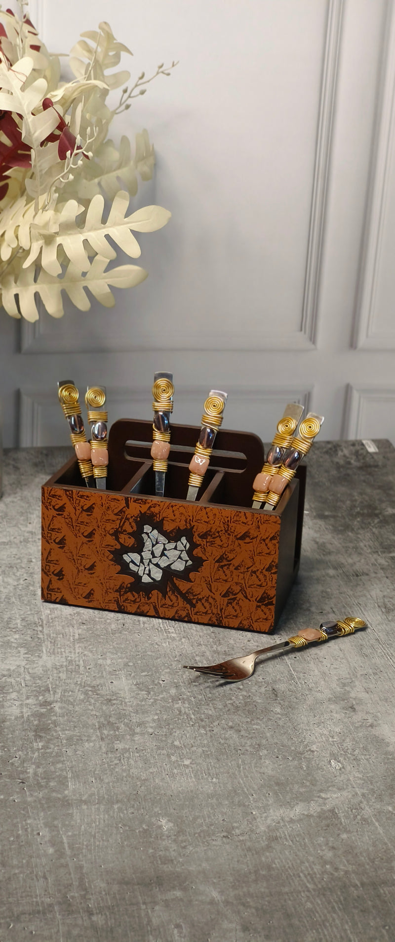 Wooden Cutlery Holder