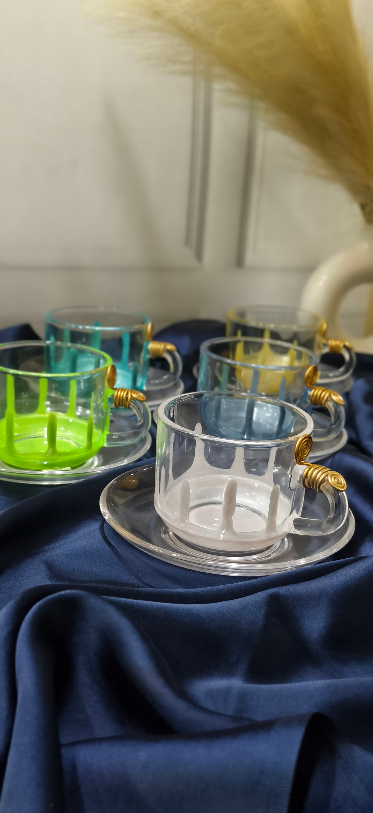 Cups sets With Resin Work