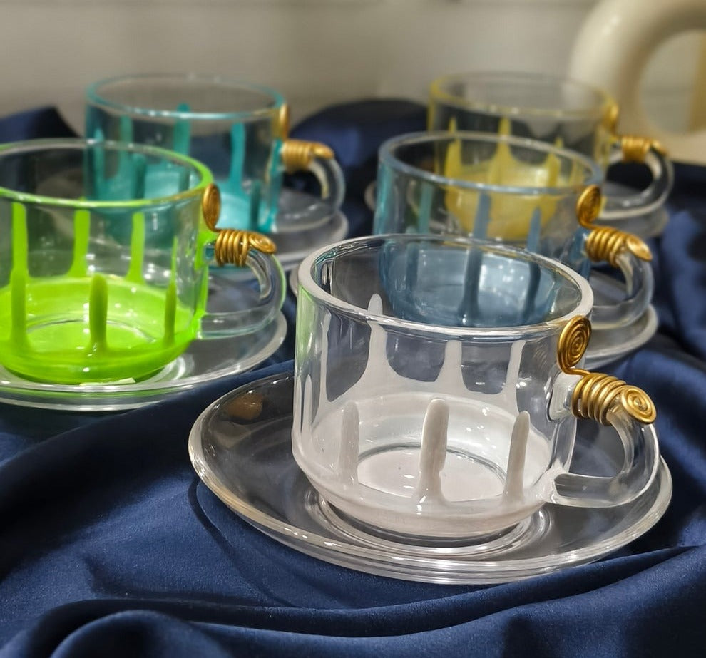Resin-Designed Cup Set with Soccer Plate