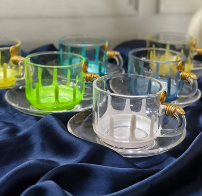 Resin-Designed Cup Set with Soccer Plate