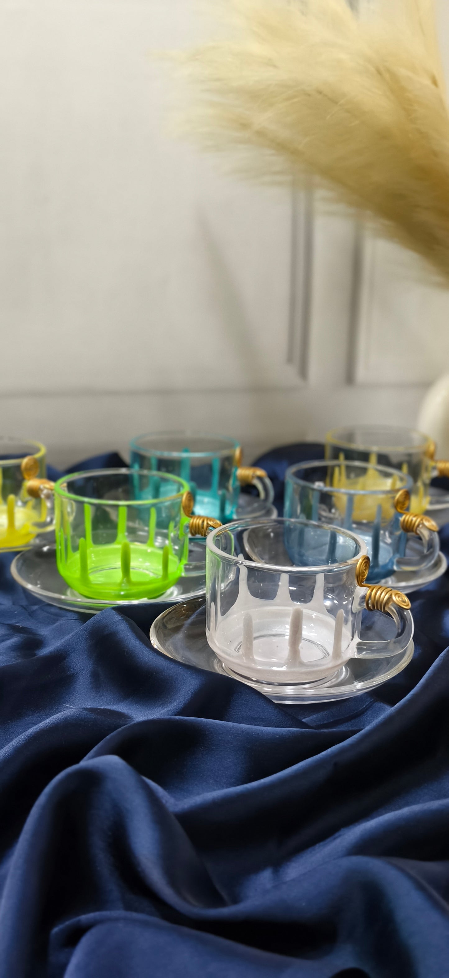 Cups sets With Resin Work